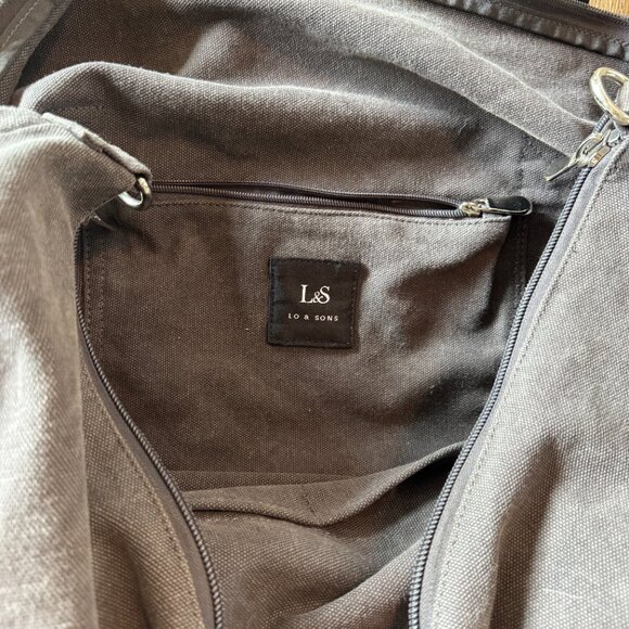 Lo & Sons Catalina Deluxe Large gray bag - Picture 8 of 13